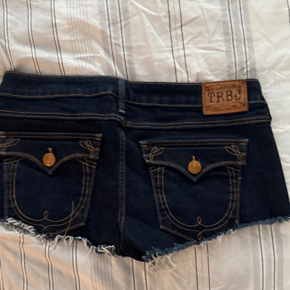 True Religion Dark Blue Jean Shorts - Picture 2 of 6